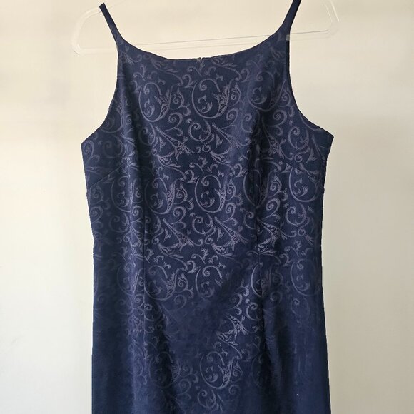 All That Jazz Faux Burnout Velveteen Strappy Cocktail Dress - Picture 1 of 8